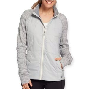 Smartwool Smartloft 60 Jacket Quilted Light Gray Mountain Fairisle Small